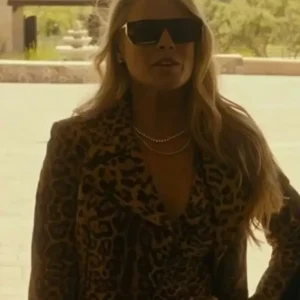 Ali Larter Landman Leopard Print Jacket Front Look
