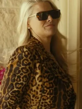 Ali Larter Landman Leopard Print Jacket Front Look