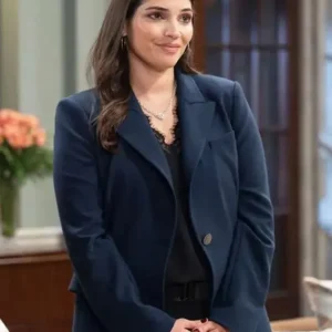 Amanda Setton General Hospital Blue Blazer Front Look