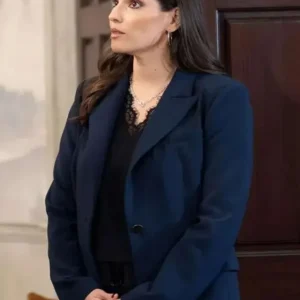 Amanda Setton General Hospital Blue Blazer Front Look