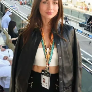 Ana de Armas F1 Grand Prix Leather Jacket