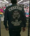 Angel Reyes Mayans M.C Leather Vest Back look