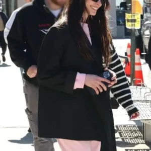 Anne Hathaway Verity 2026 Black Blazer Back Look