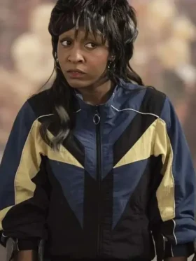 Ayo Edebiri I Love LA Track Jacket Front Look