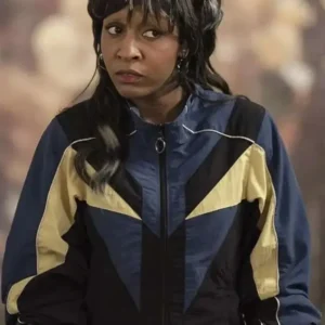 Ayo Edebiri I Love LA Track Jacket Front Look