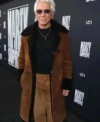 Baz Luhrmann Marty Supreme Movie Premiere Brown Coat Front Look