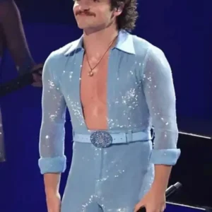 Benson Boone Blue Jumpsuit Front Look