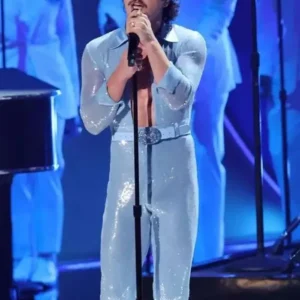 Benson Boone Blue Jumpsuit Front Look