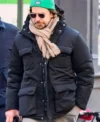 Bradley Cooper Is This Thing On Black Puffer Jacket Front Look