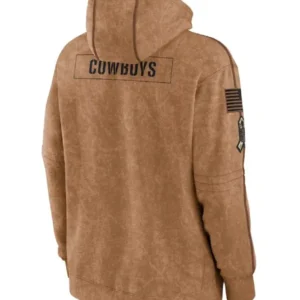Brown Cowboys Hoodie Back look