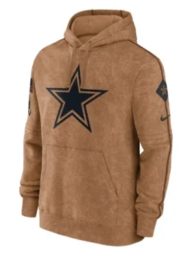 Brown Cowboys Hoodie Front Look