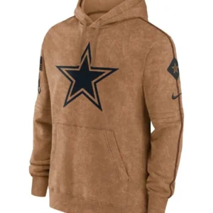 Brown Cowboys Hoodie Front Look