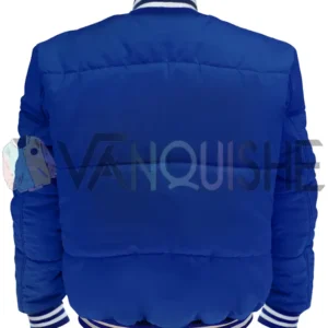 Buffalo Bills Mafia Blue Puffer Jacket Back Look