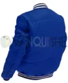 Buffalo Bills Mafia Blue Puffer Jacket Back Look