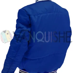 Buffalo Bills Mafia Blue Puffer Jacket Back Look