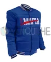 Buffalo Bills Mafia Blue Puffer Jacket Front Look