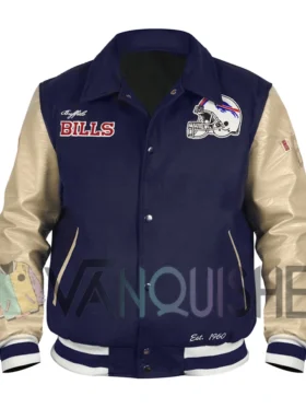 Buffalo Bills Varsity Bomber Jacket front van