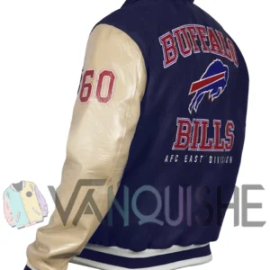 Buffalo Bills Varsity Bomber Jacket left abck van
