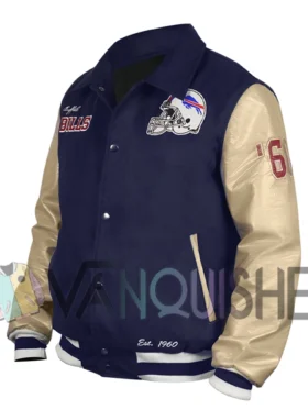 Buffalo Bills Varsity Bomber Jacket left van