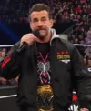 CM Punk Black Bomber Hoodie Jacket w