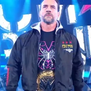 CM Punk Black Bomber Jacket