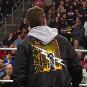 CM Punk Black Bomber Jacket Back