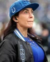 Carlie Irsay-Gordon Indianapolis Colts Bomber Jacket Front look