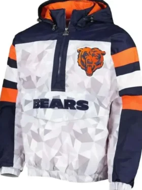 Chicago Bears Gridiron Raglan Hooded Jacket Front Look