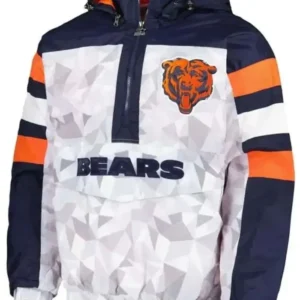Chicago Bears Gridiron Raglan Hooded Jacket Front Look