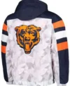 Chicago Bears Gridiron Raglan Hooded Jacket Back Look