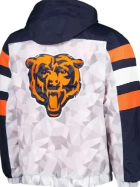 Chicago Bears Gridiron Raglan Hooded Jacket Back Look