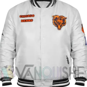 Chicago Bears Retro Classic Rib Jacket Front Look