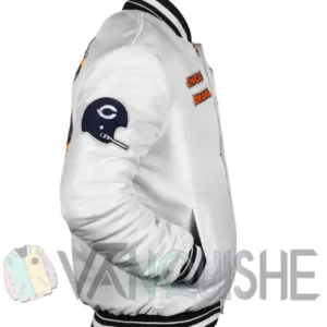 Chicago Bears Retro Classic Rib Jacket Side Look