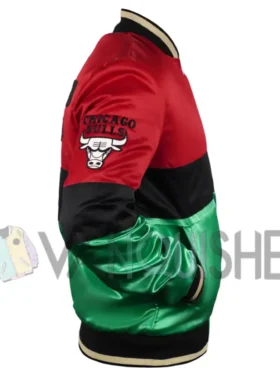 Chicago Bulls 75th Anniversary Color Block Satin Jacket
