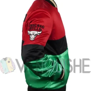 Chicago Bulls 75th Anniversary Color Block Satin Jacket