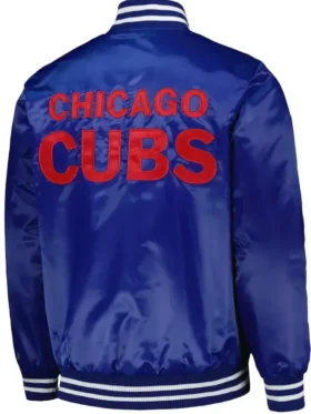 Chicago Cubs Patch Royal Jacket Back Look