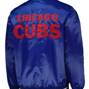 Chicago Cubs Patch Royal Jacket Back Look