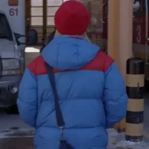 Chicago Fire Sylvie Brett Puffer Jacket Back Look