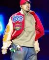 Chris Brown Breezy Bowl XX Varsity Jacket Front Look