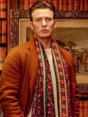 Chris Evans Knives Out Ransom Drysdale Coat