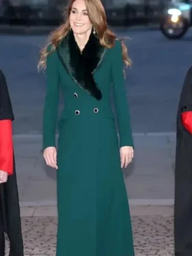 Christmas Carol Service Ceremony Kate Middleton Coat Front Look