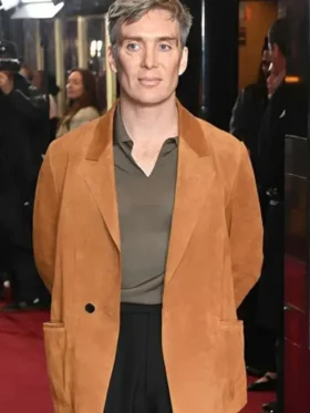 Cillian Murphy Small Things Like These Brown Jacket Front Look