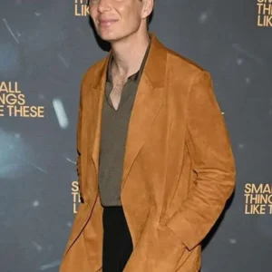 Cillian Murphy Small Things Like These Brown Jacket Front Look