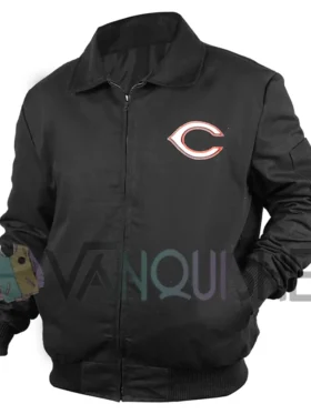 Cincinnati Reds Black Workwear Jacket Front Look