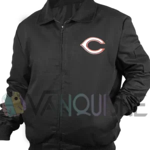Cincinnati Reds Black Workwear Jacket Front Look