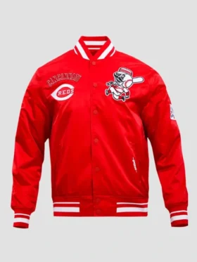 Cincinnati Reds Retro Classic Rib Jacket Front Look
