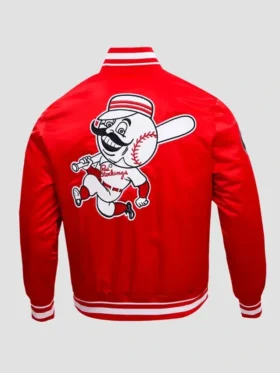 Cincinnati Reds Retro Classic Rib Jacket Back Look