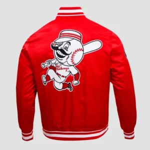 Cincinnati Reds Retro Classic Rib Jacket Back Look