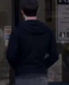 Clay Jensen 13 Reasons Why Black Hoodie Back Look