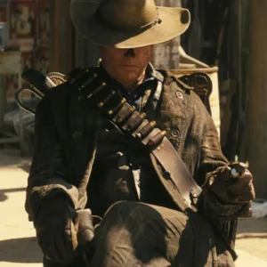 Cooper Howard Fallout S02 Premiere Ghoul Leather Coat